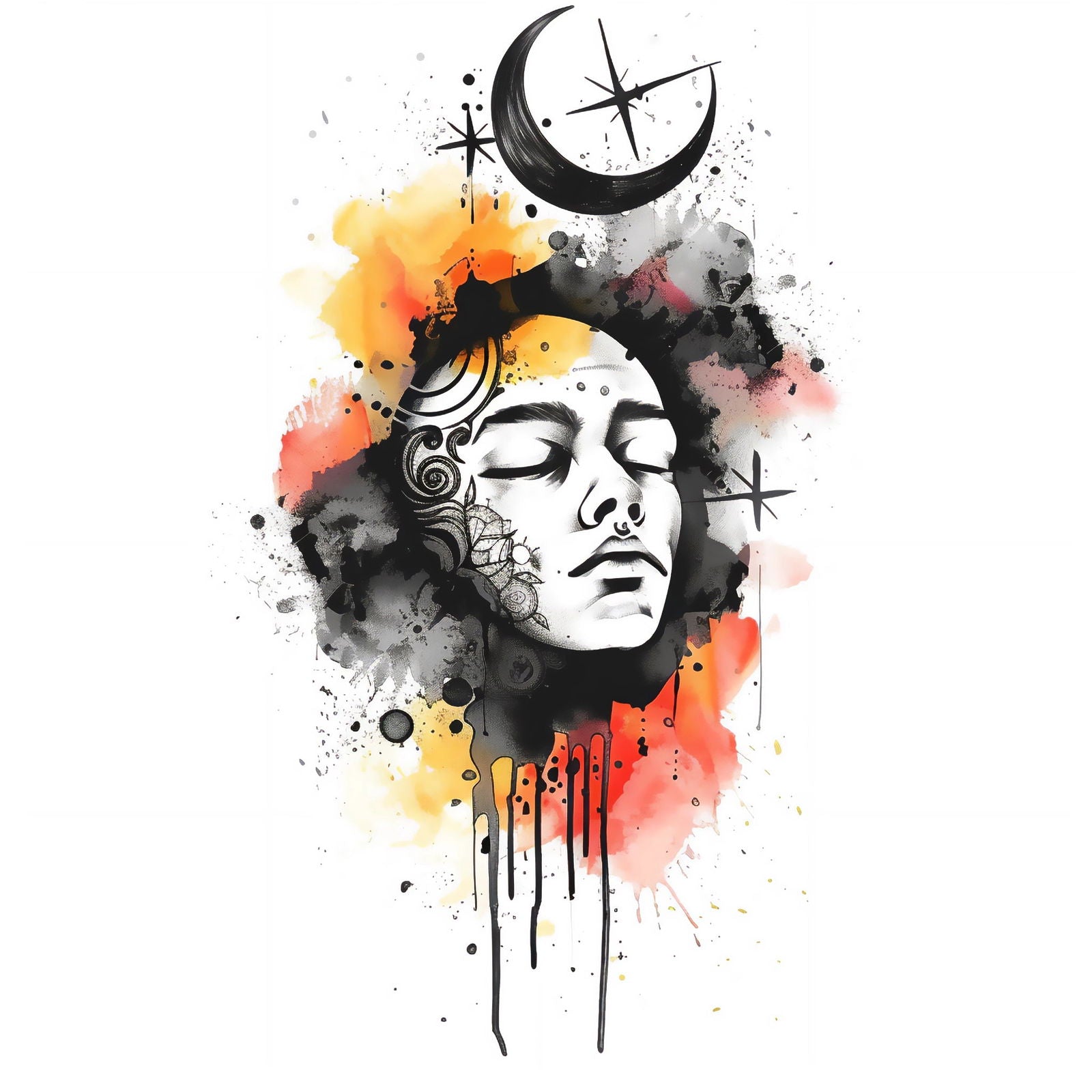 Tatuaż — Gwiezdne sny księżycowej nocy